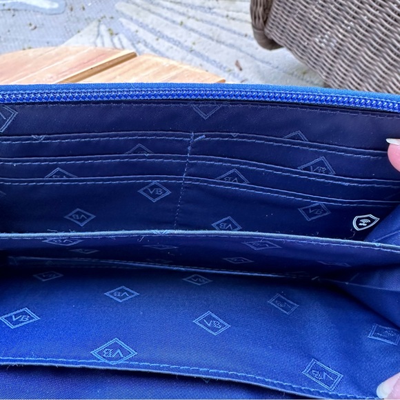 Vera Bradley RFID Turnlock Wallet in Santiago Print, Large Quilted Cotton - Picture 6 of 6